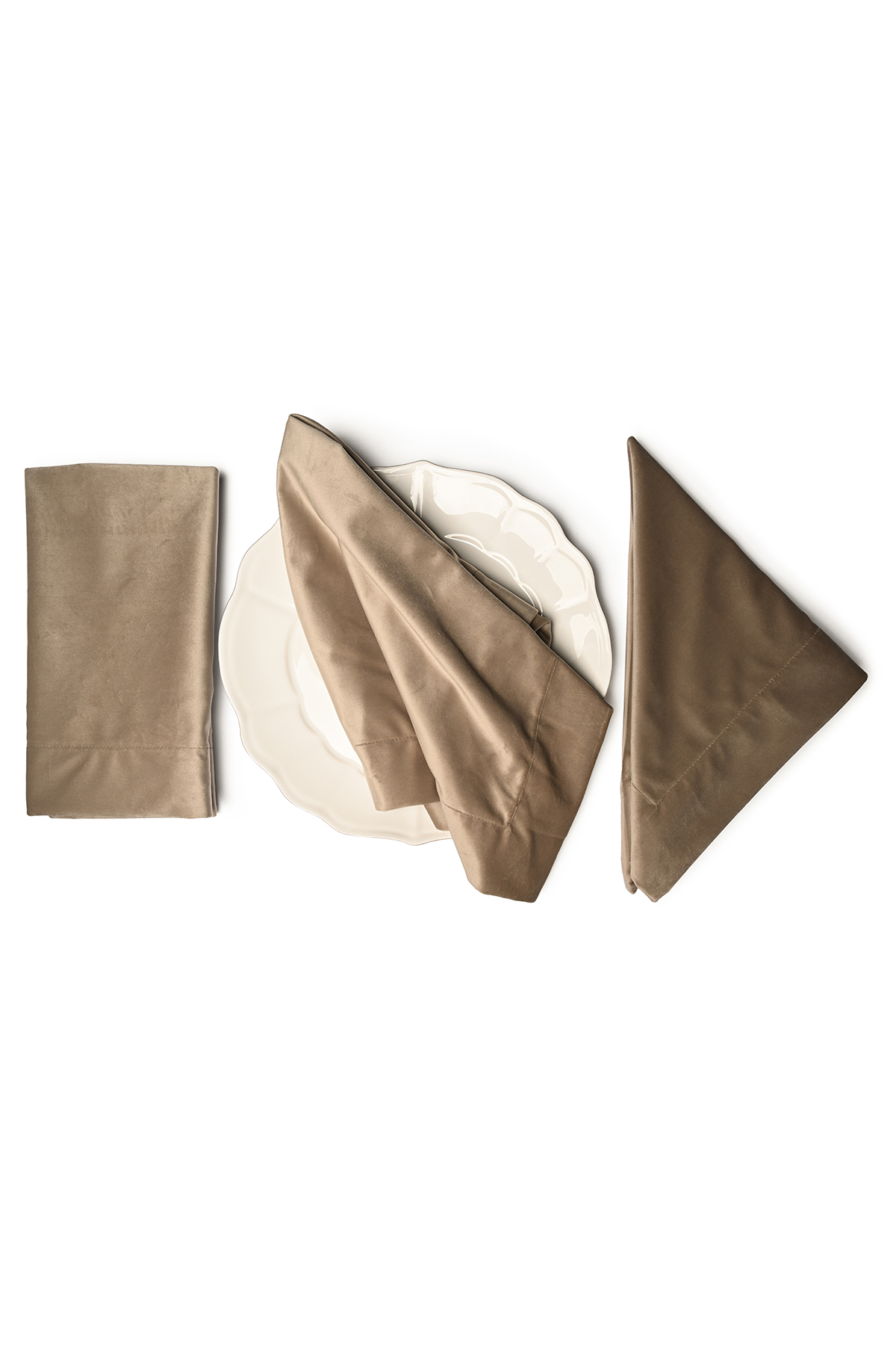 VELLUTO Taupe Napkins