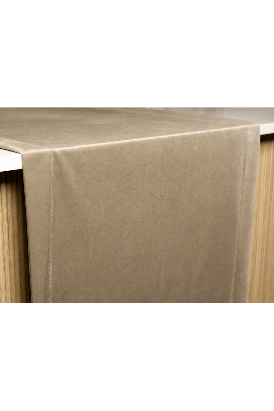 VELLUTO Taupe Table Runner