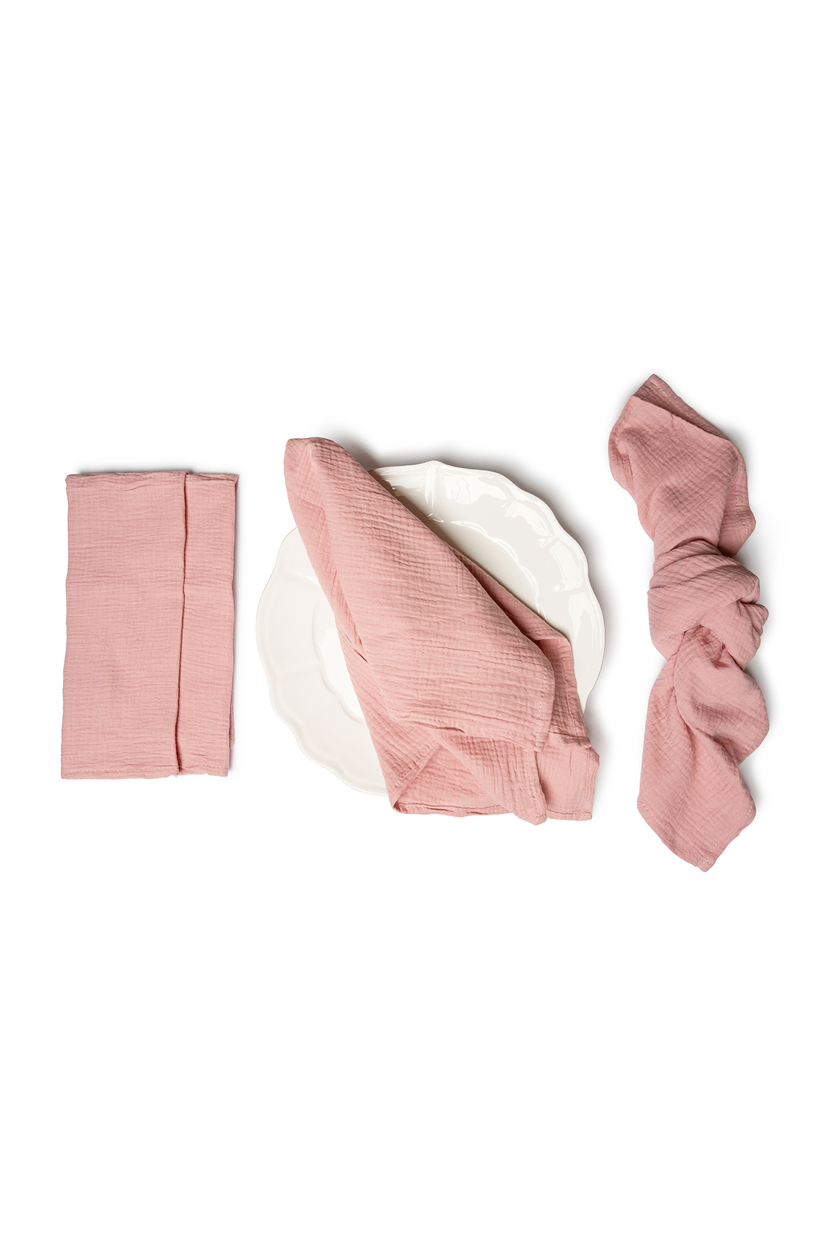 WAFFLE Dusty Rose Napkins