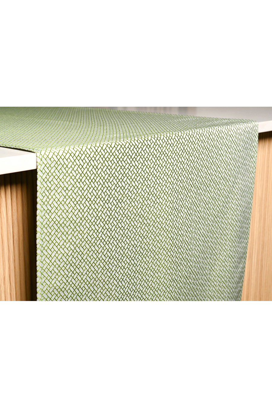 TRELLIS Green Table Runner