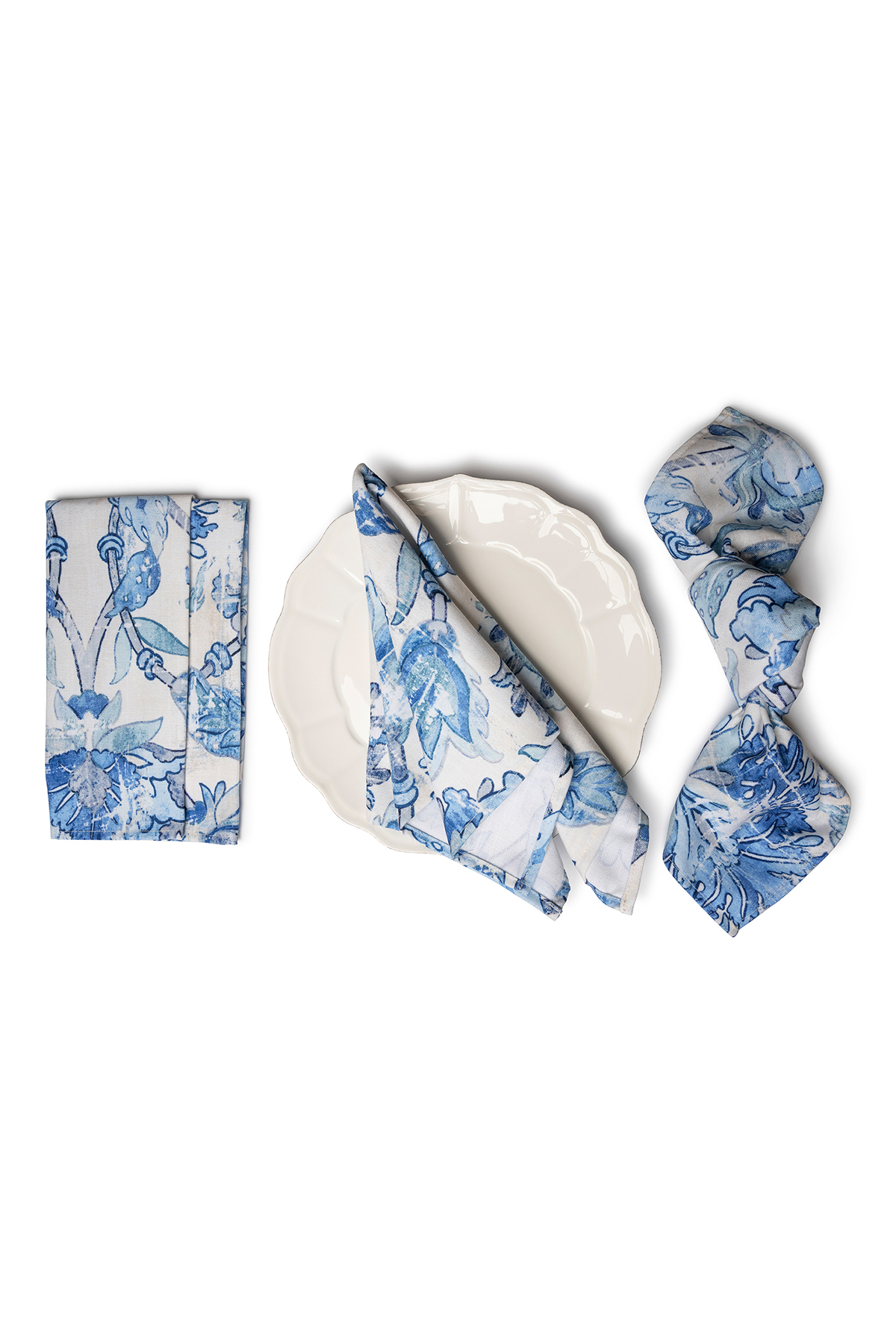 FEATHERINGTON Blue Napkins