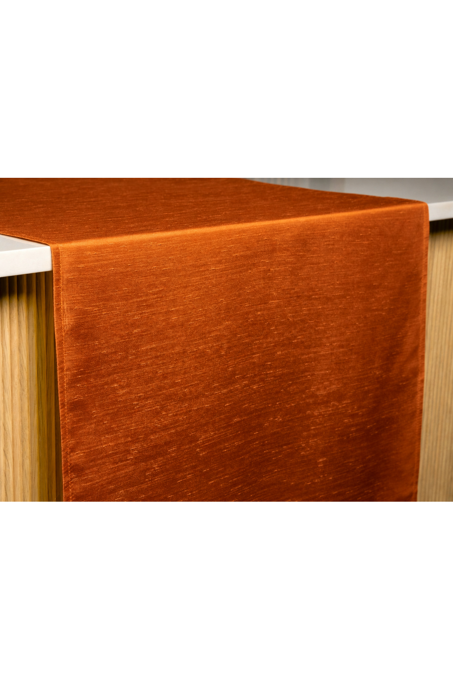 SHANTUNG Ginger Table Runner