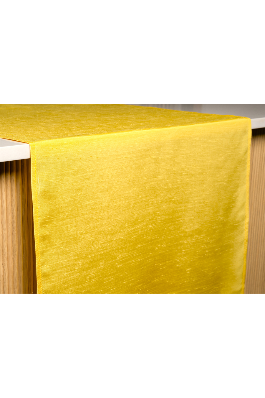 SHANTUNG Yellow Table Runner