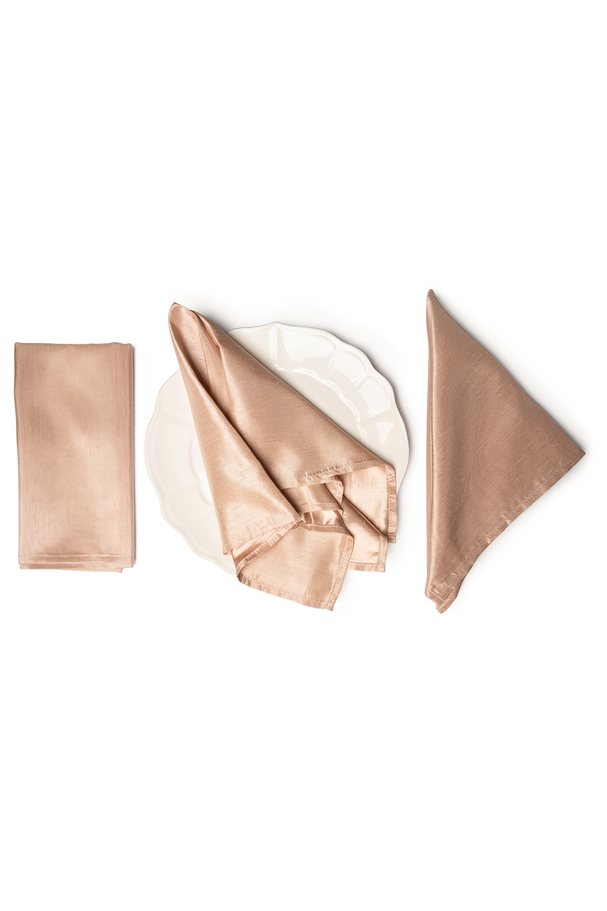 SHANTUNG Blush Napkins