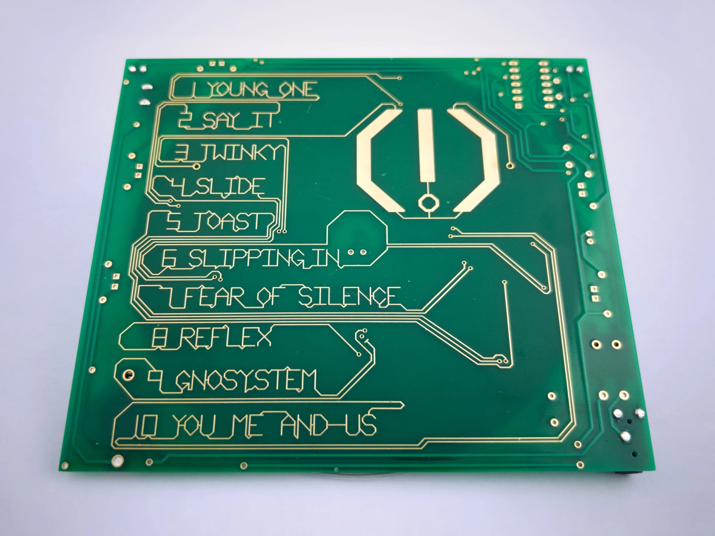 Album: self-titled (physical copy, rear)