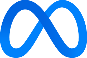 Blue infinity symbol