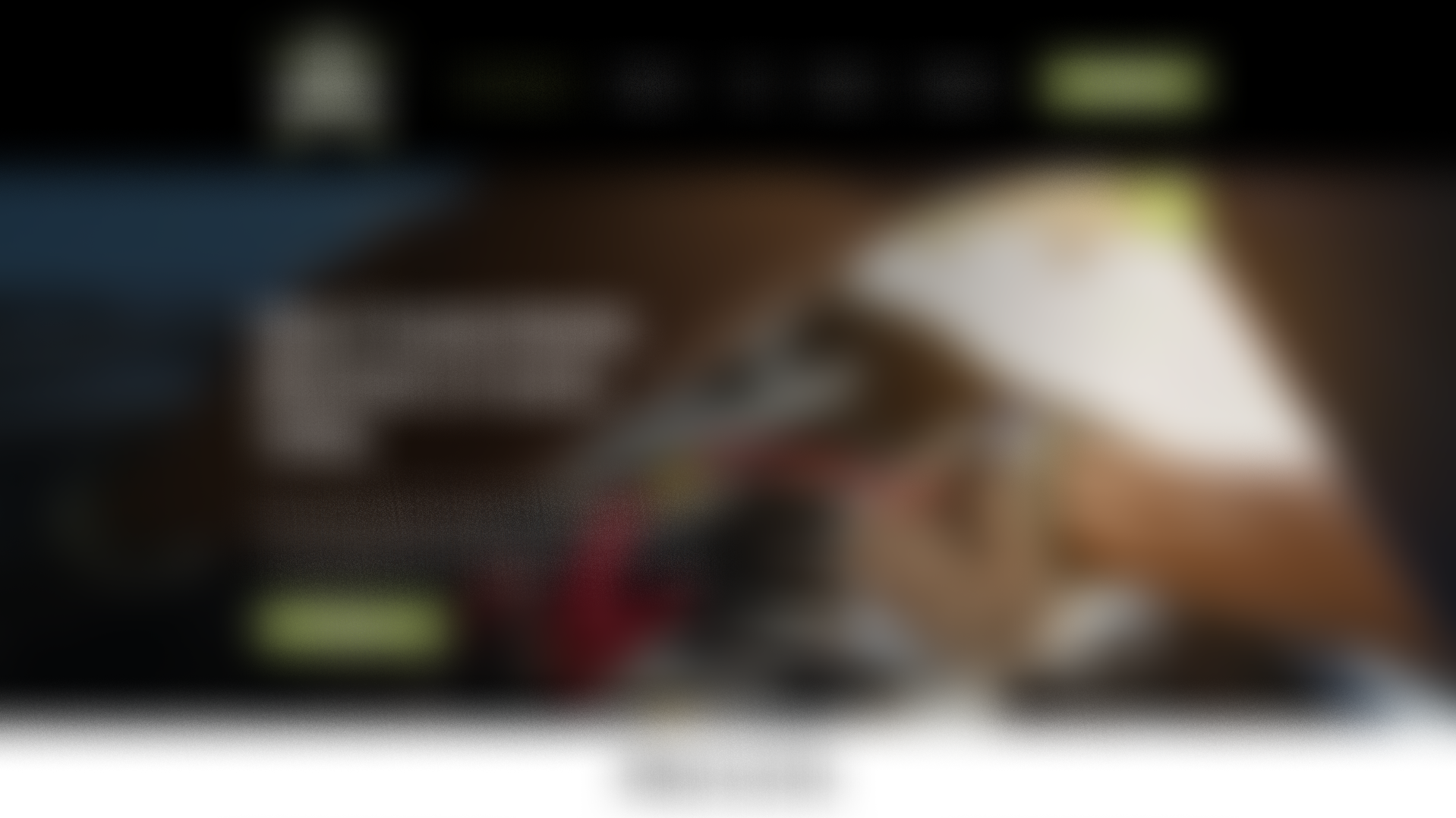 Blurry image of a computer screen showing a website or application interface with various controls and images, possibly related to food or shopping.