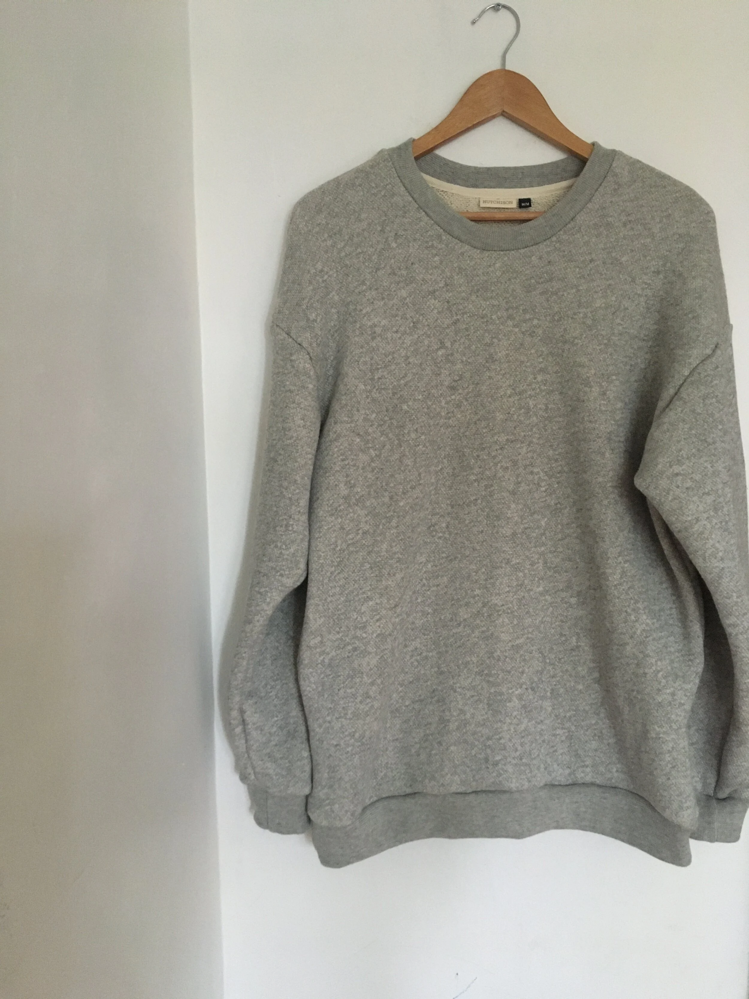 Billie Crew Sweatshirt - Heather Light Grey - French Terry