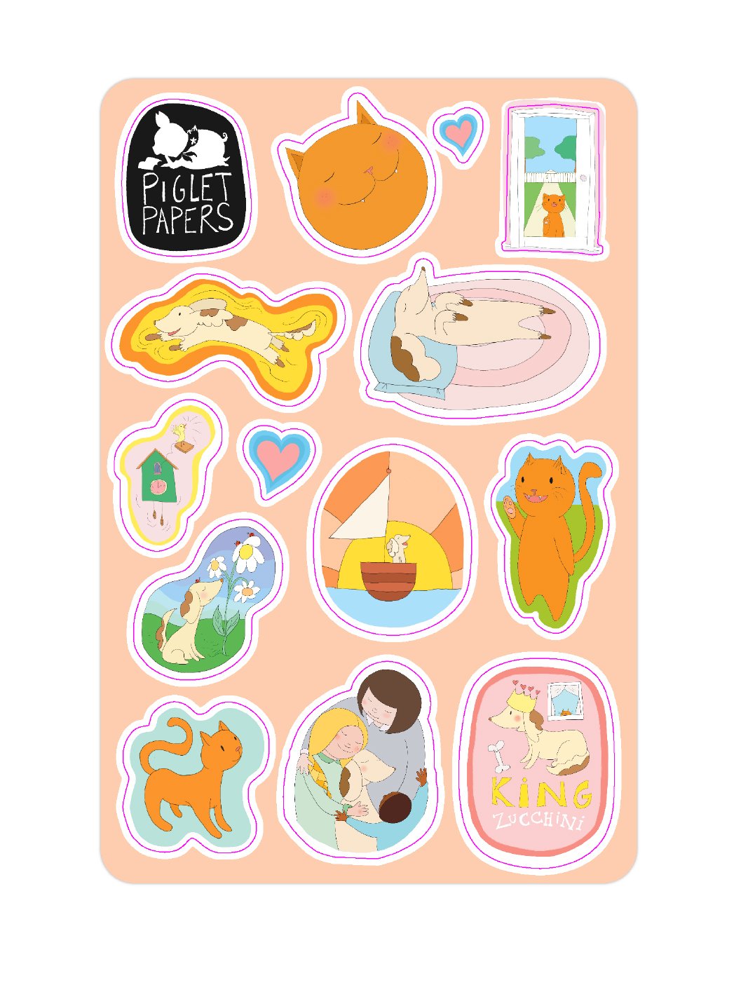 Awesome King Zucchini Stickers!
