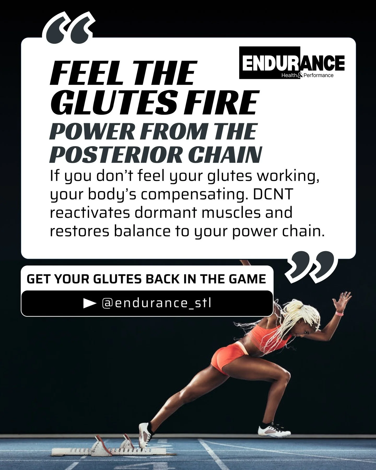 DCNT helps activate underutilized muscles and promotes balanced strength. This leads to more effective assessments and corrections. Say goodbye to guesswork and hello to stronger muscles and protected joints.

No more weak glutes, painful knees or un