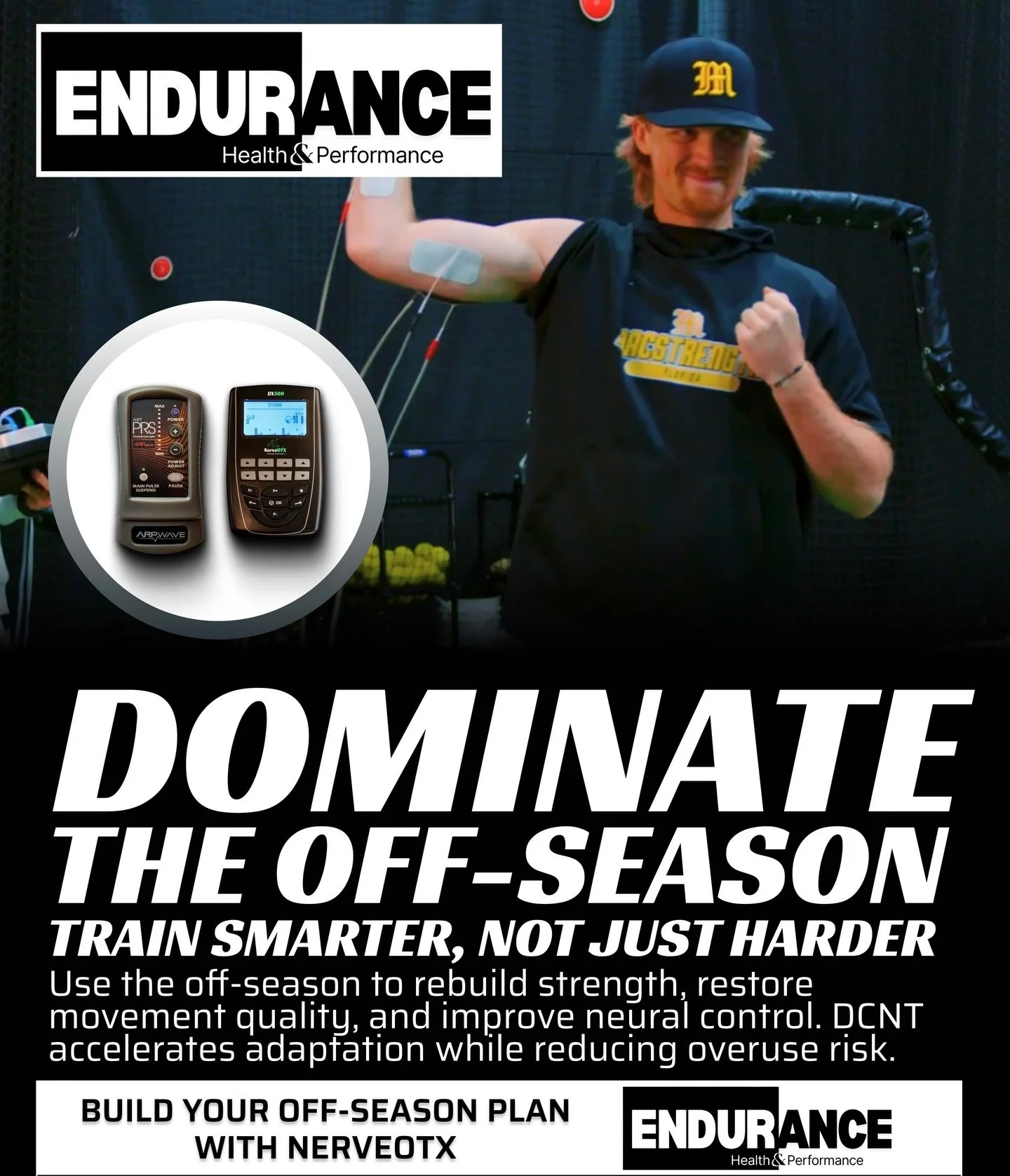 DOMINATE THE OFF-SEASON 💪
Training harder isn&rsquo;t the answer&mdash;training smarter is.

The off-season is where real gains are built:
✔️ Restore movement quality
✔️ Improve neural control
✔️ Rebuild strength without overload

At Endurance Healt