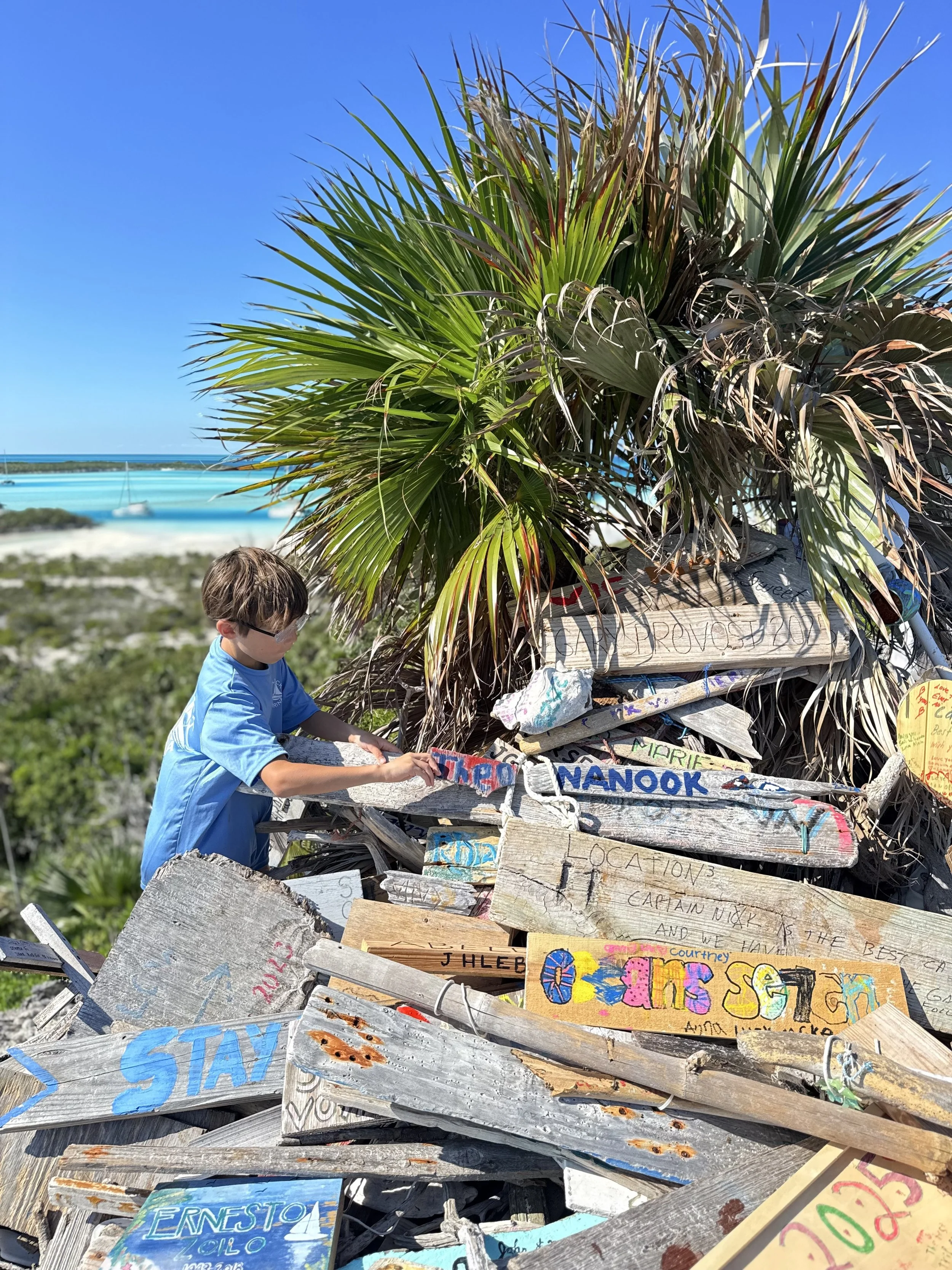 Theo adding his name