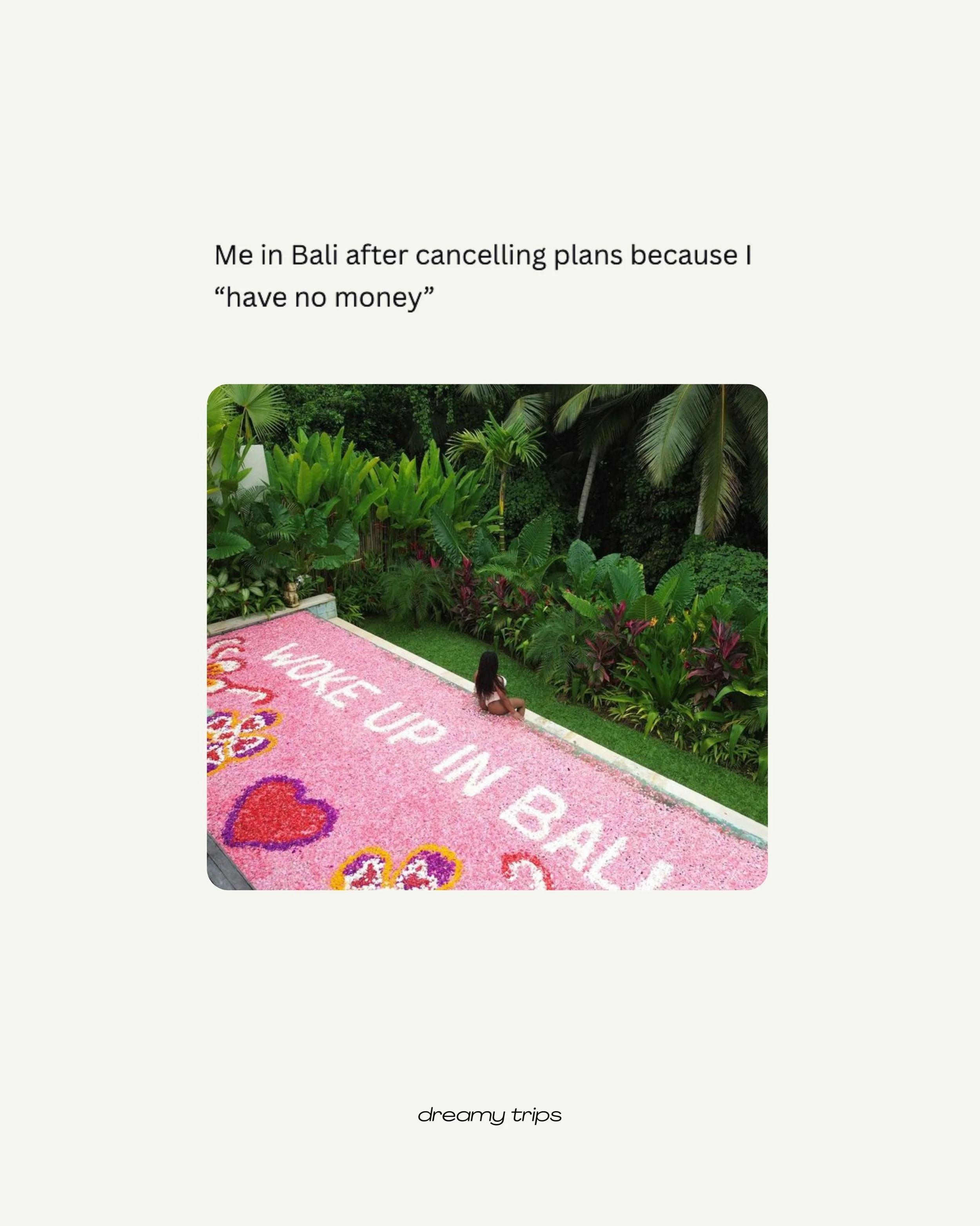 Because somehow a holiday always feels like a very reasonable financial decision 👀