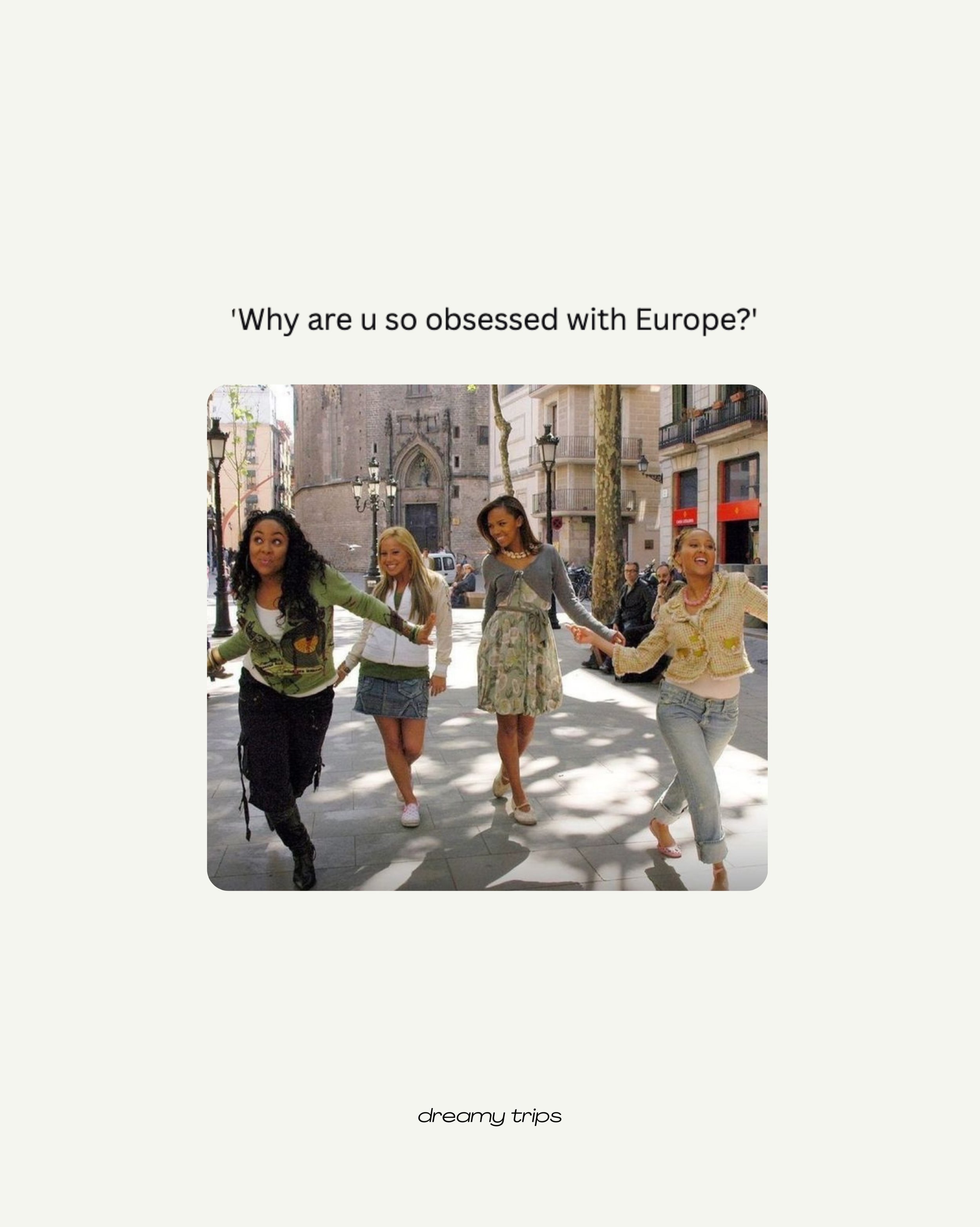 Going to Europe because apparently every childhood chick flick was just preparing us for this exact moment 🫶🏻

Pretty little streets, iced coffees, long lunches, getting dressed for dinner, train rides between cities, buying something u absolutely 