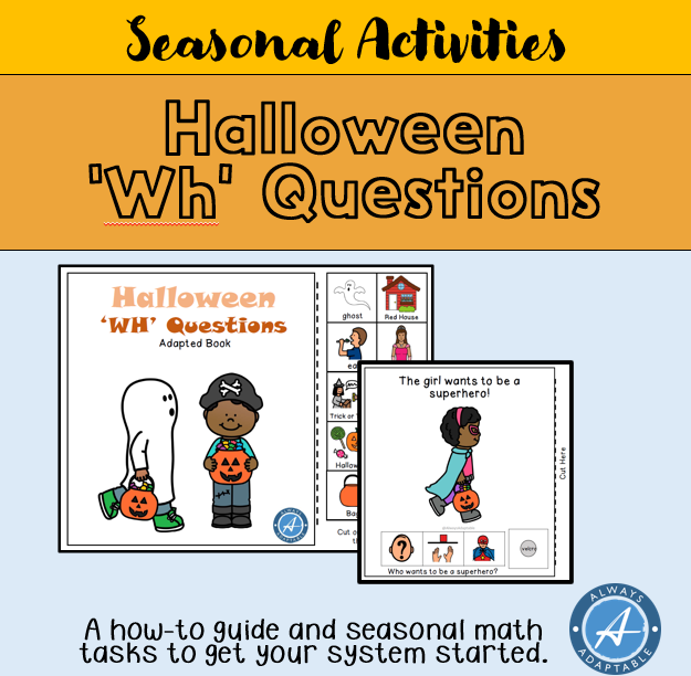 Halloween WH Questions | Adapted Book