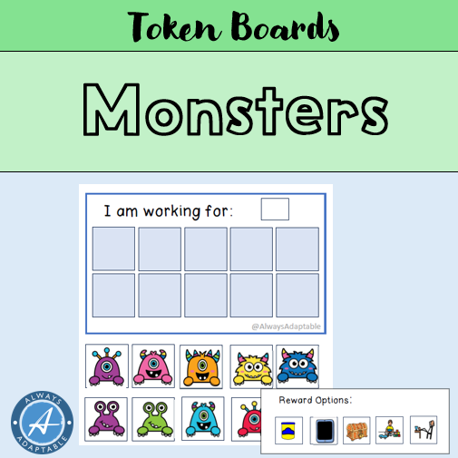 10-Frame Token Economy | Monster Theme