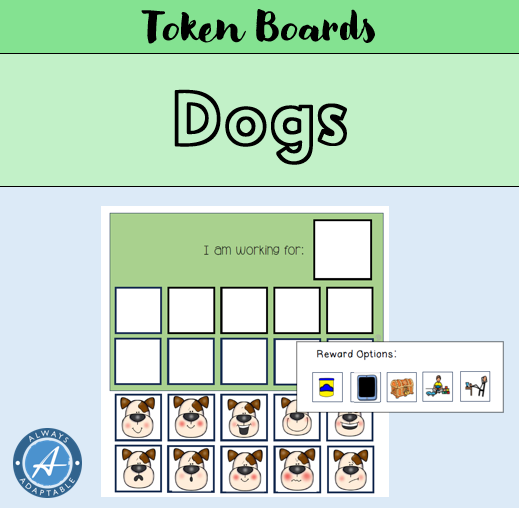 10-Frame Token Board | Dog Theme