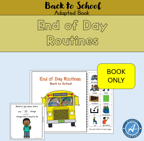End of Day Routines | Adapted Book