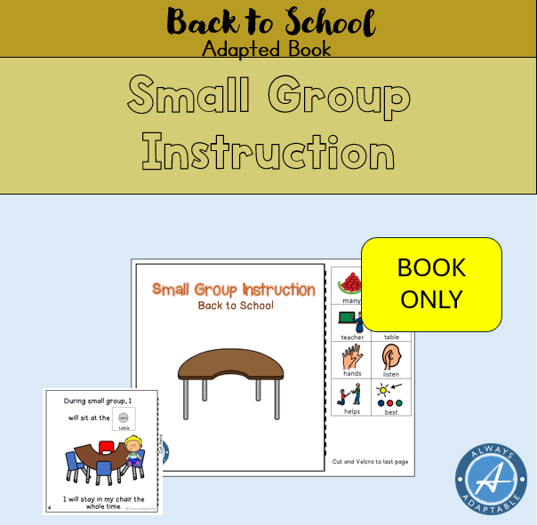 Small Group Instruction | Adapted Book