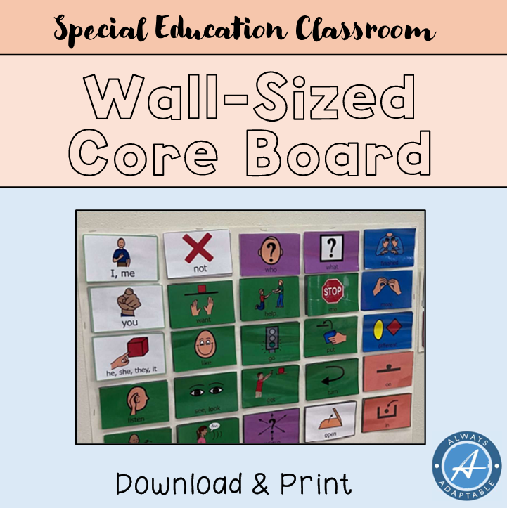 Wall-Sized Core Communication Board