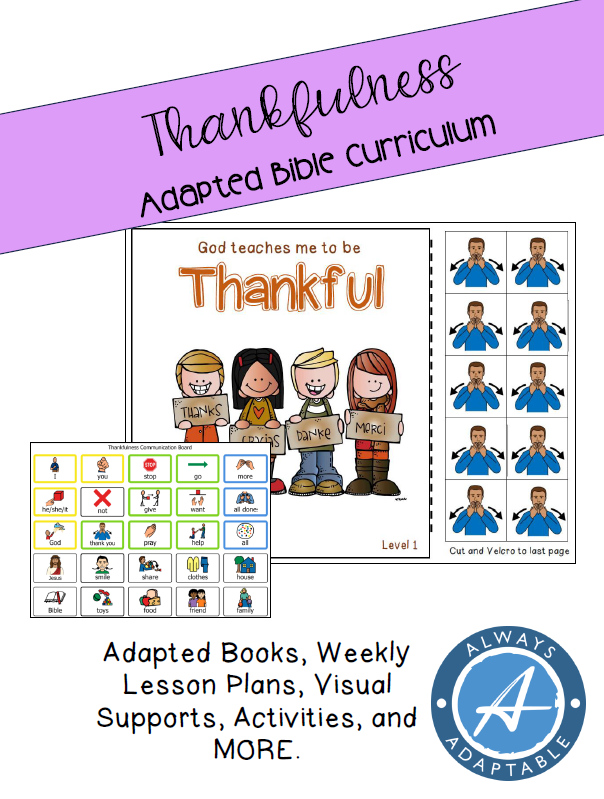Thankfulness | Adapted Bible Curriculum