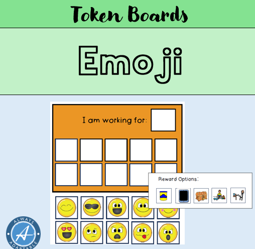 10-Frame Token Board | Emoji Theme