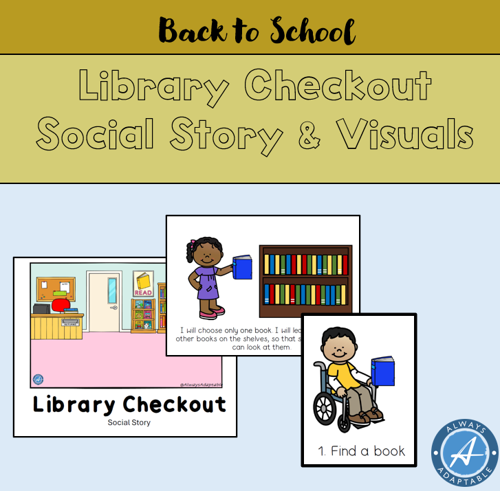 Library Checkout Social Story | Library Supports