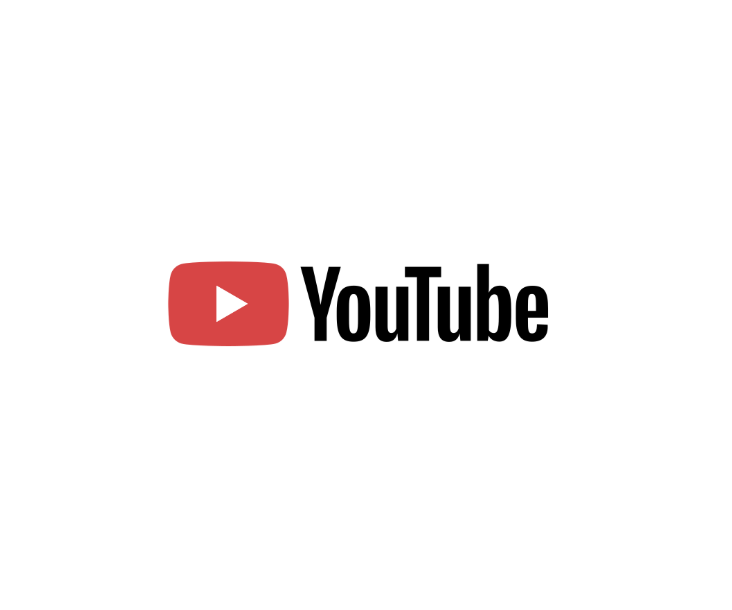 YouTube logo with red play button icon and black text on white background.