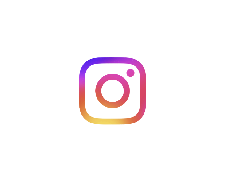 Instagram logo with a white background