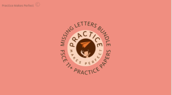 Practice Makes Perfect logo with a circular design and a cat illustration in the center, on a peach-colored background.
