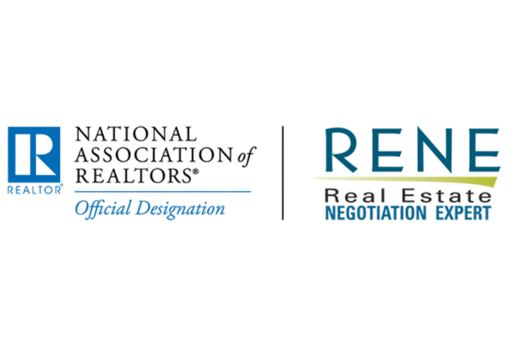 Logo of the National Association of Realtors with large 'R' symbol, blue and black text, and the words 'Realtor' and 'Real Estate Negotiation Expert'.