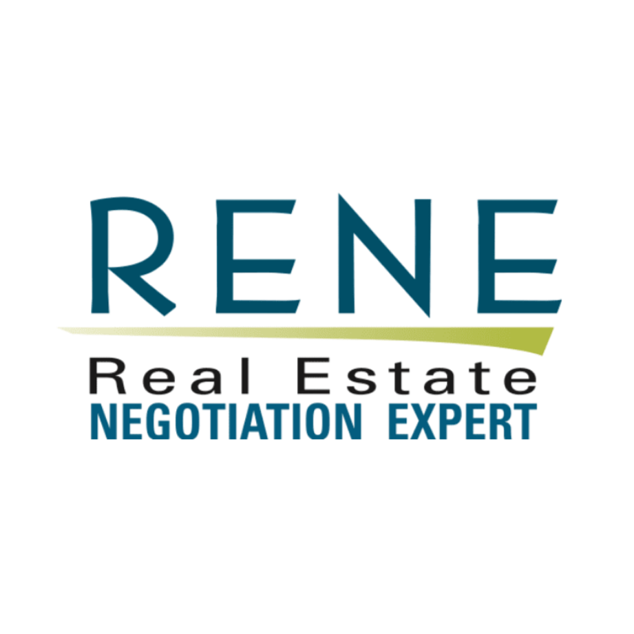 Logo for RENE Real Estate Negotiation Expert with the words 'RENE' prominently displayed above 'Real Estate Negotiation Expert'.
