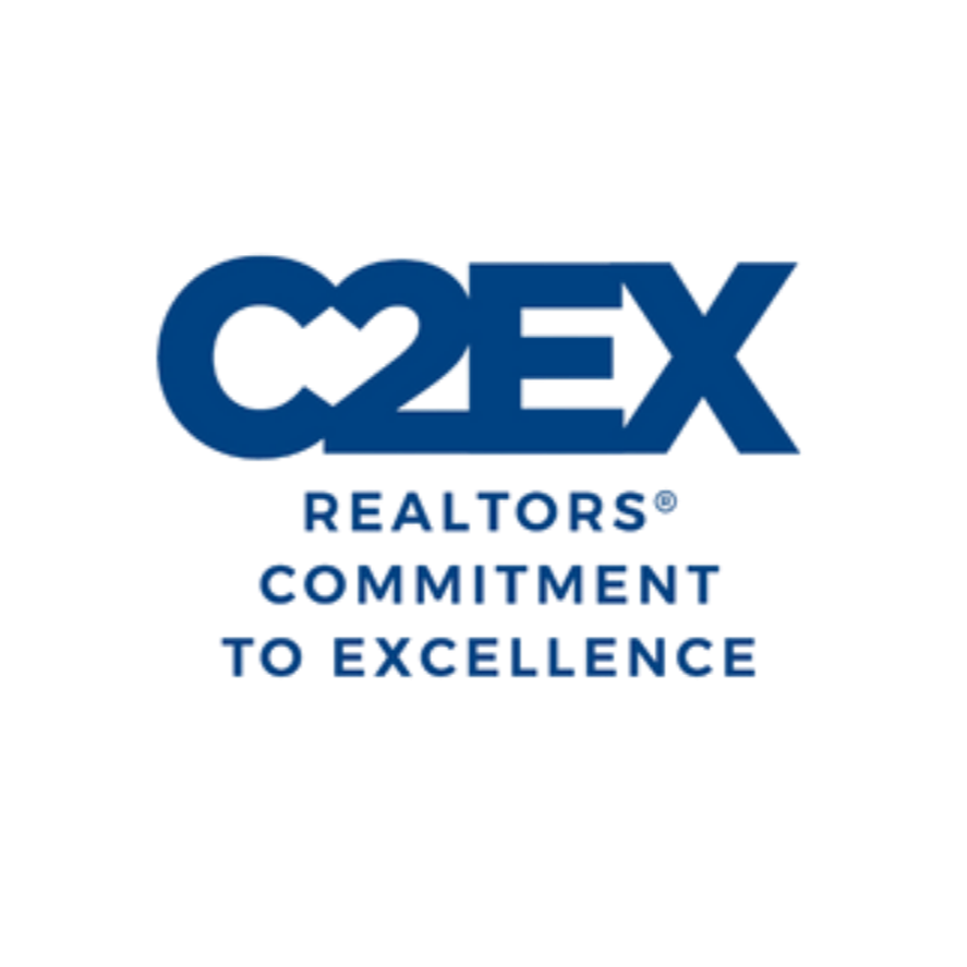 C2EX logo with the slogan "Realtors' Commitment to Excellence" in blue text.