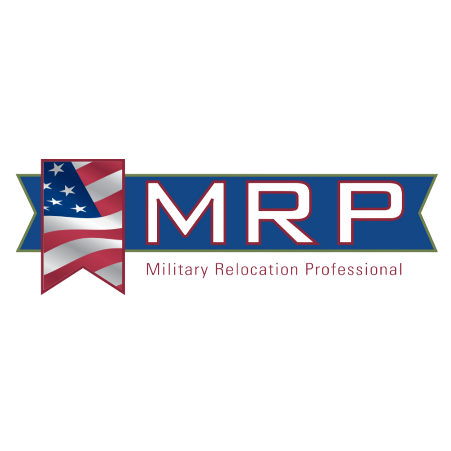 Logo of the Military Order of the Purple Heart featuring an American flag on a ribbon and the abbreviation 'MRP' in large letters.