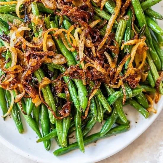 GREEN BEANS & ONIONS