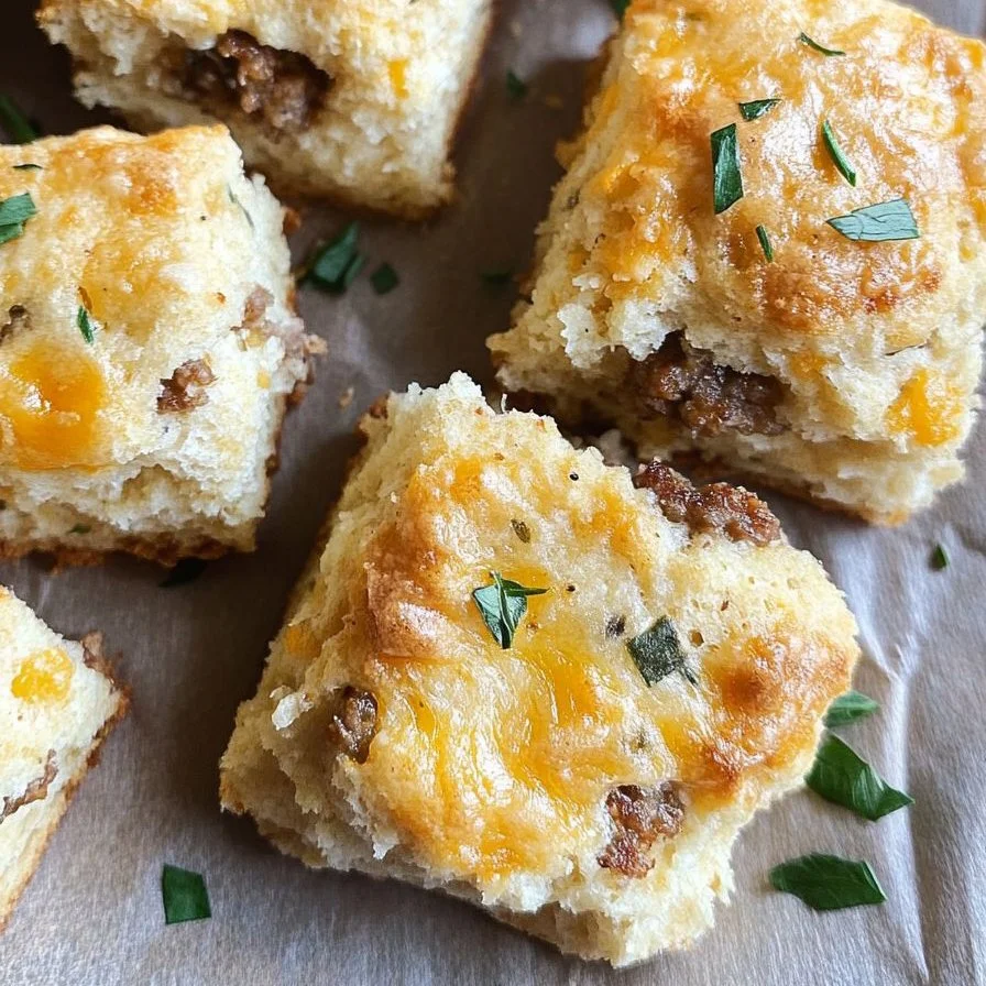SAUSAGE & CHEDDAR BISCUITS