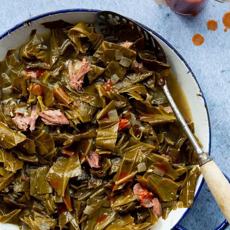 COLLARD GREENS WITH HAM HOCK