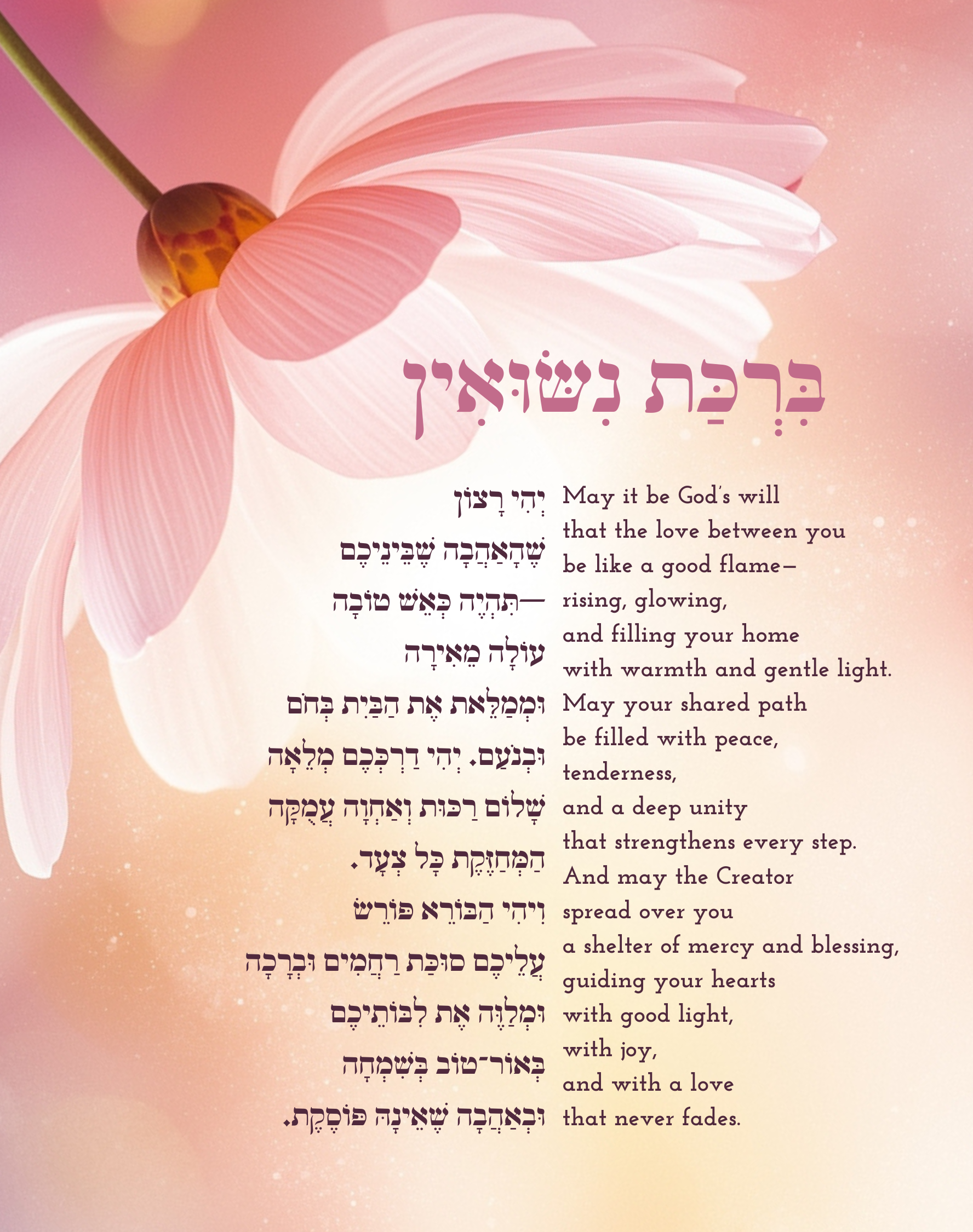 Anniversary Blessing - Customized to Persons Names - Edition 1