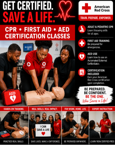 American Red Cross FIRST AID/CPR /AED Certification