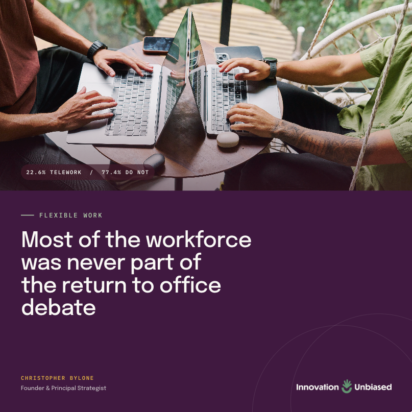 Most of the workforce was never part of the return to office debate