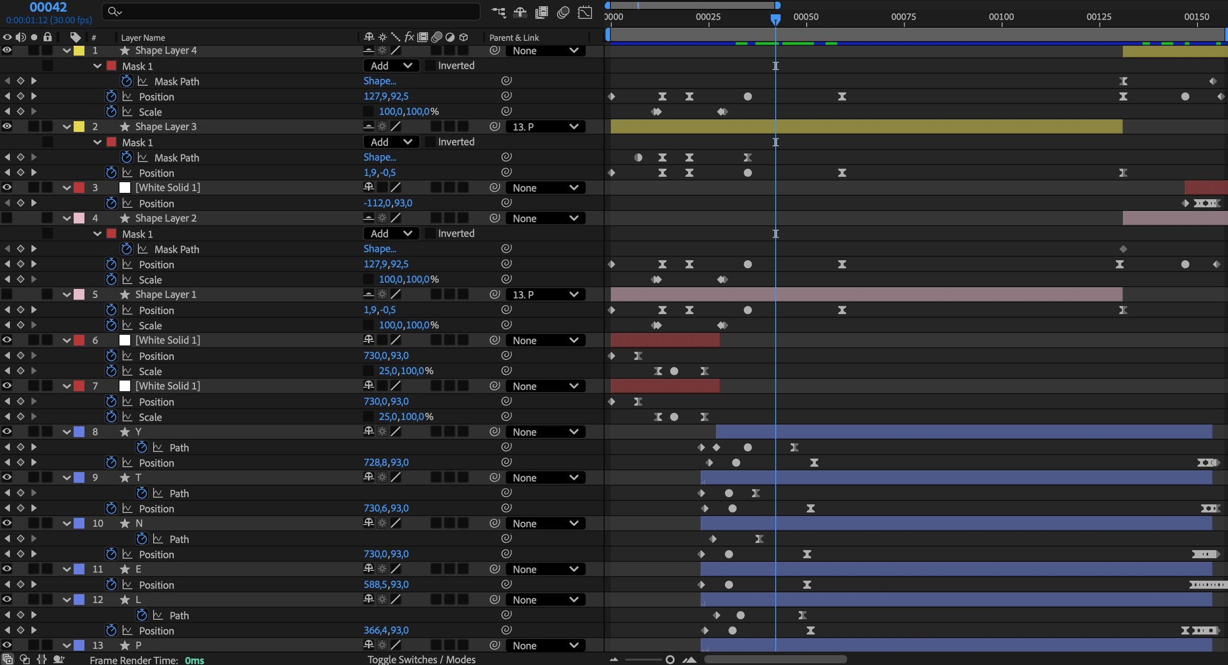 After Effects timeline capture