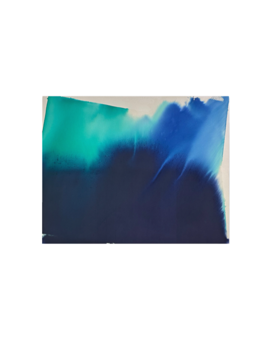 BRANDUNG /
2025 / 
140 x 110 cm /
Tusche auf Baumwolle