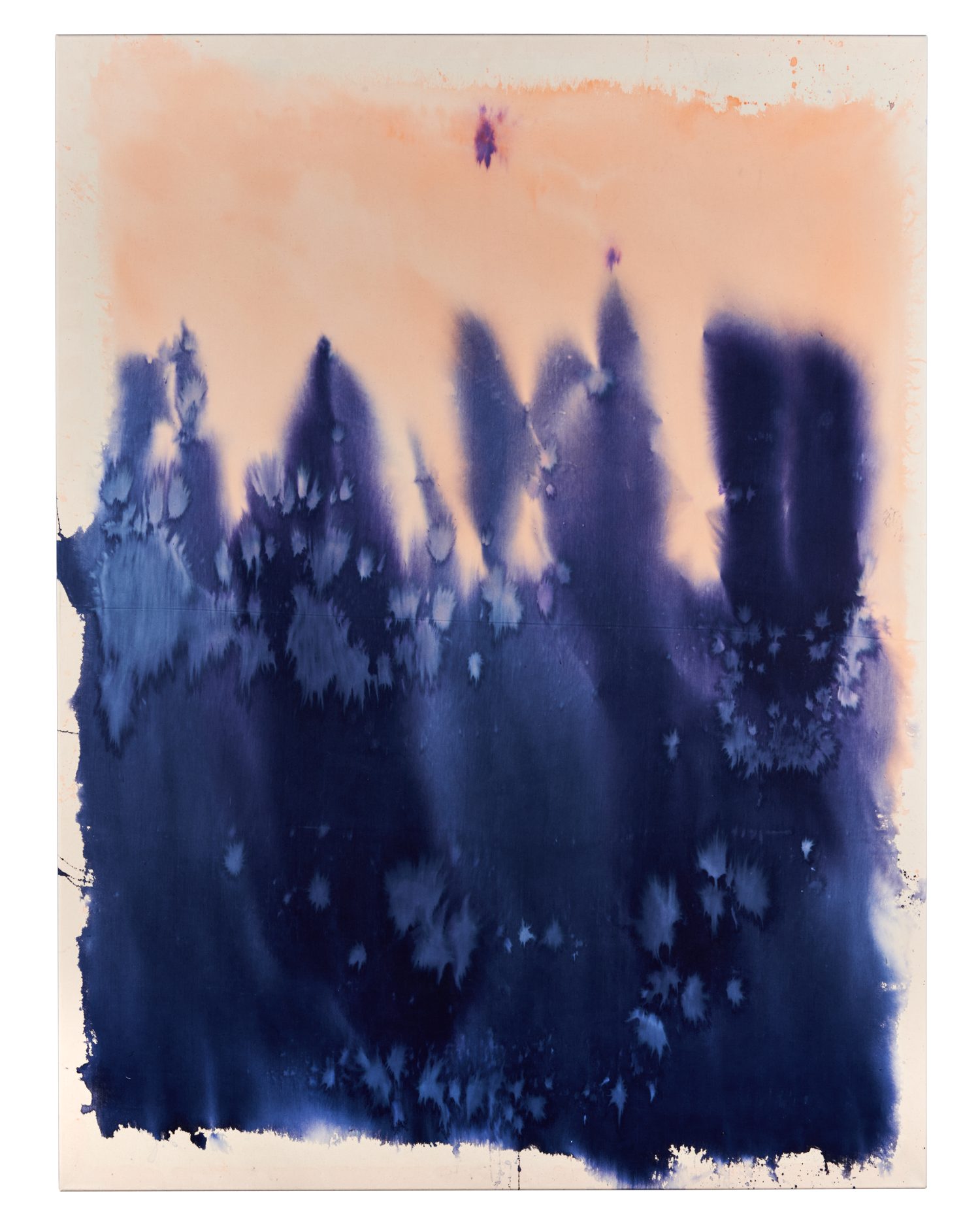 UNDER THE SAME SUN /
2025 /
185 x 140 cm / 
Tusche und Tinte auf roher Baumwolle