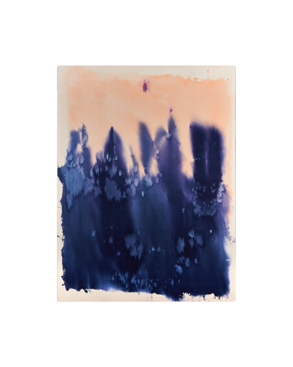 UNDER THE SAME SUN /
2025 /
185 x 140 cm / 
Tusche und Tinte auf roher Baumwolle