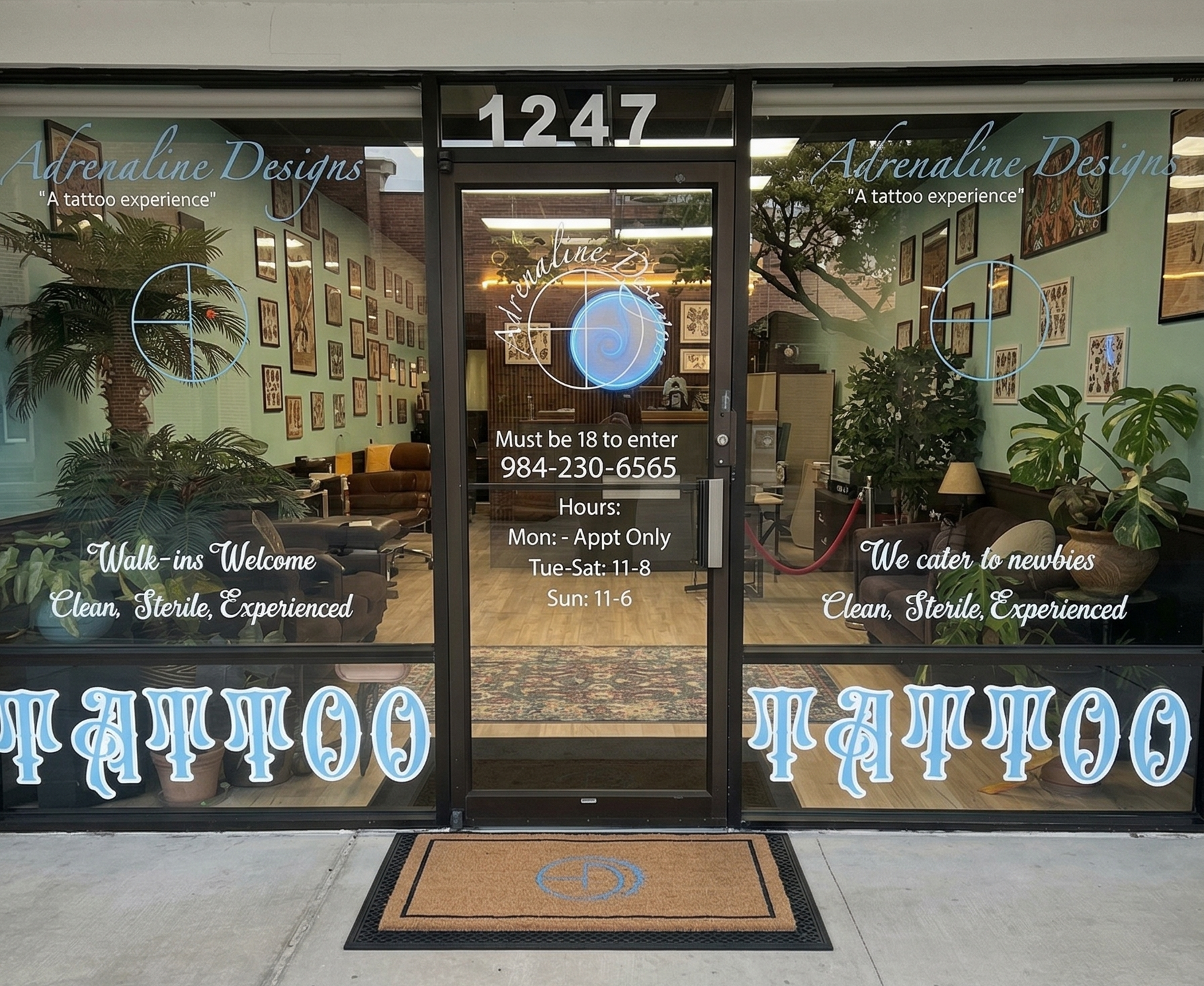 Exterior of Adrenaline Designs