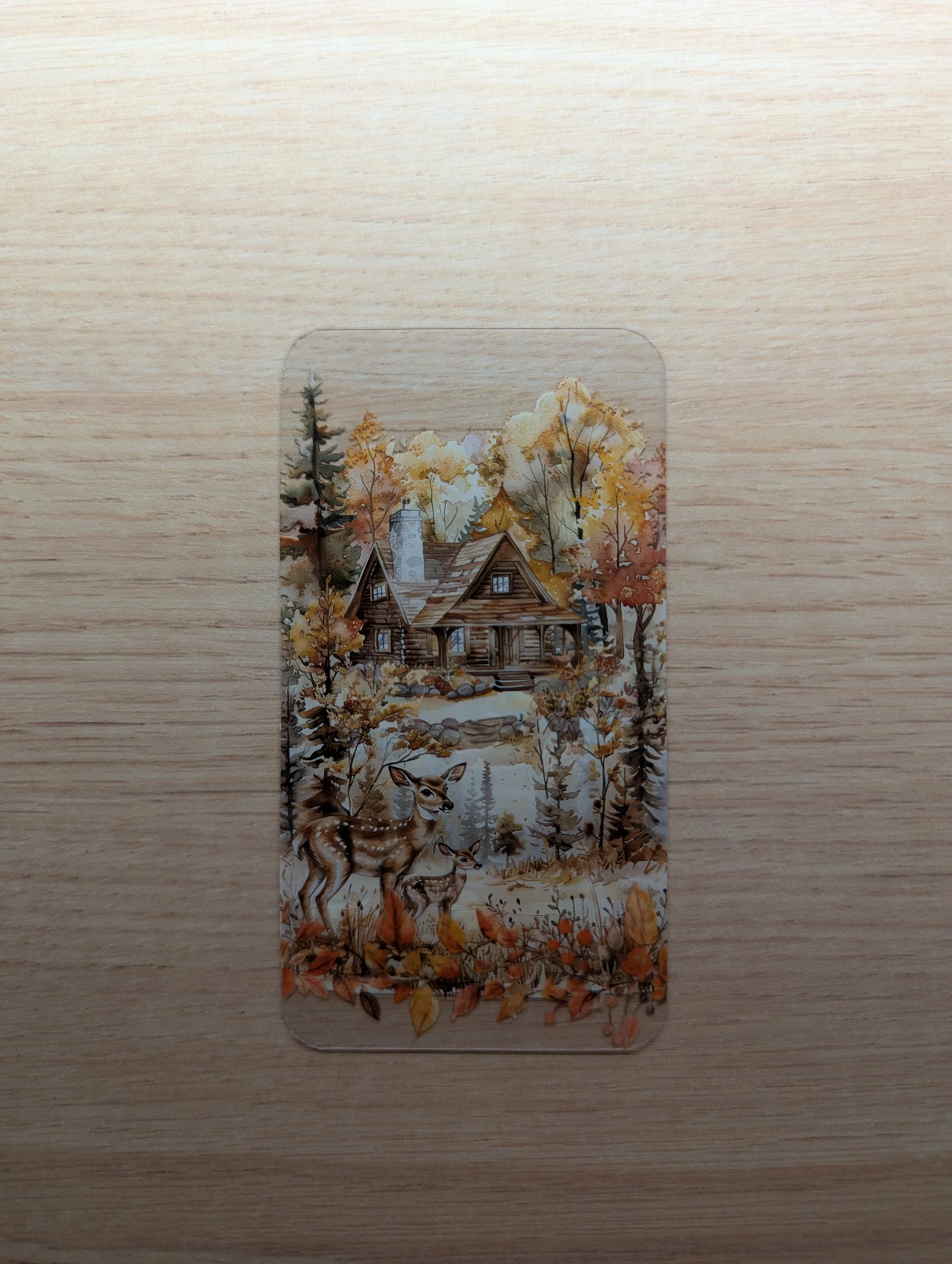 Marque-page Artistique en Journaling - Paysage enneigé