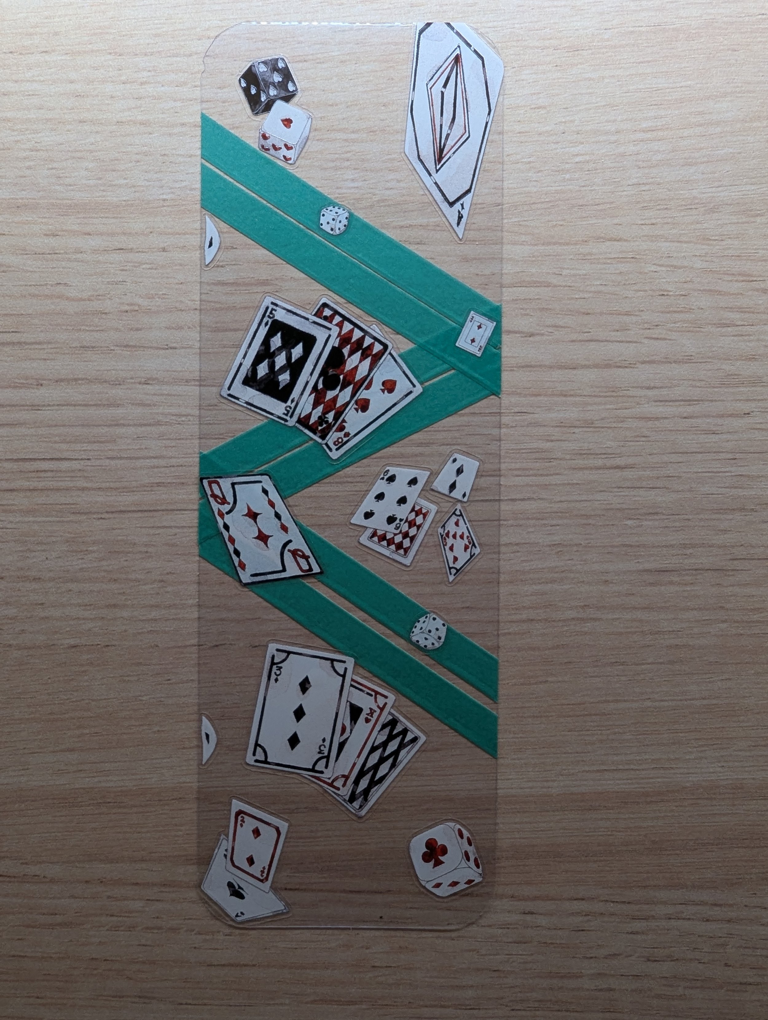 Marque-page Artistique en Journaling - casino