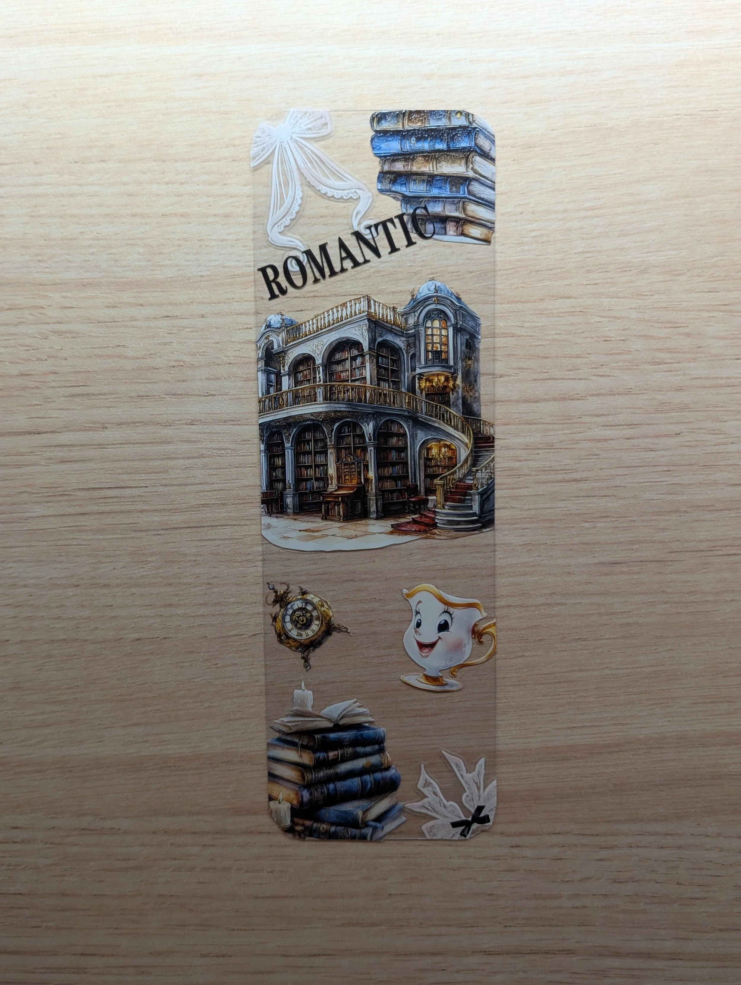 Marque-page Artistique en Journaling - belle et la bete 3
