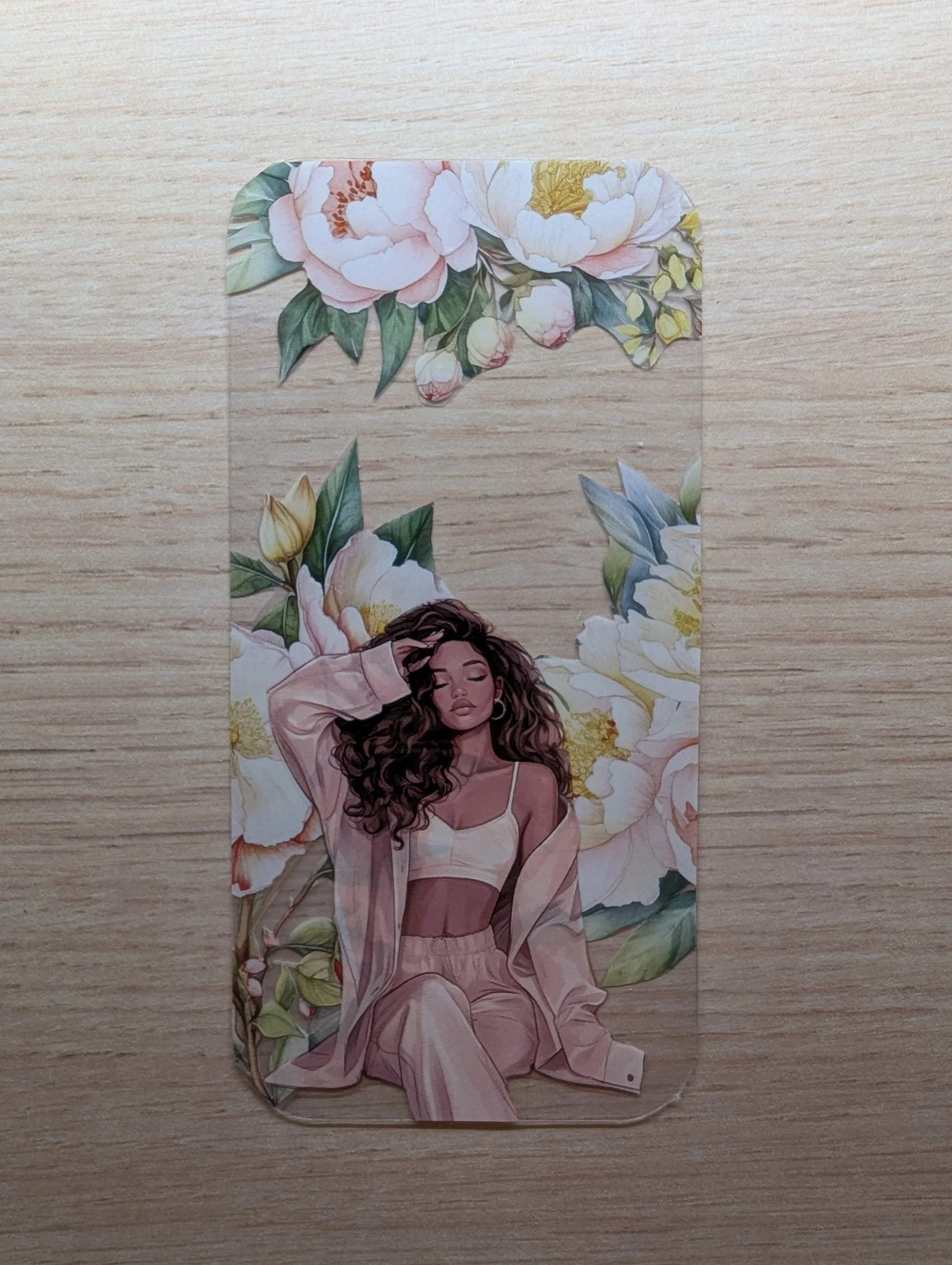 Marque-page Artistique en Journaling - reves et roses