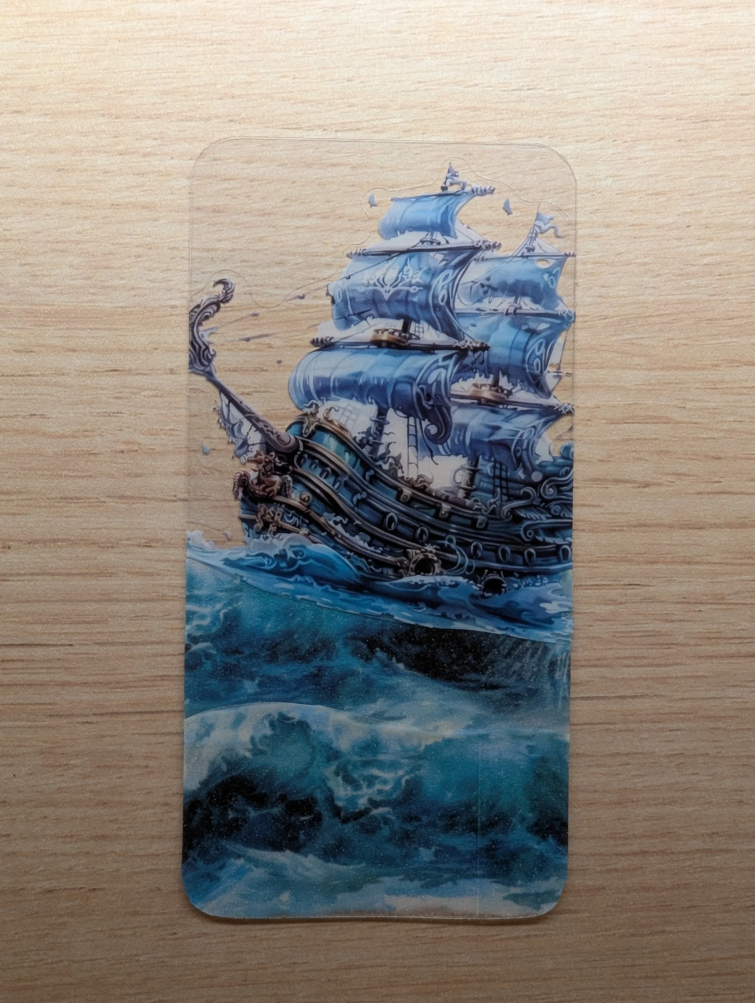 Marque-page Artistique en Journaling - bateau